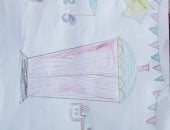 القارئة الصغيرة أروى عصام محمود تعبر عن حبها لشهر رمضان بعمل فنى جميل