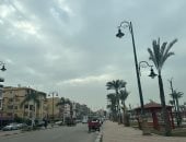 غيوم ورياح مثيرة للأتربة.. تقلبات جوية فى محافظة بورسعيد.. فيديو وصور