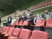 وزير الرياضة ومحافظ دمياط يبحثان مشروع تطوير الصالة المغطاة برأس البر