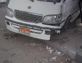 إصابة 6 أشخاص إثر حادث تصادم ميكروباص بالرصيف فى الإسماعيلية