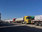 152 شاحنة مساعدات إنسانية تصل قطاع غزة من معبر رفح