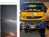 بلاغ «السوشيال ميديا» يوقع بسائق «قلاب» ألقى مخلفات بناء بمحور مرورى بالقاهرة