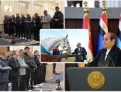 الرئيس السيسى يؤدى صلاة الفجر بالأكاديمية العسكرية