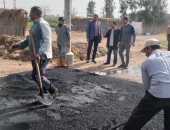 رصف طريق رياح النوسة بالبحيرة بتكلفة 2 مليون جنيه