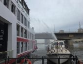 المعاينة: حريق مدخنة داخل مركب  بمنطقة قصر النيل..صور