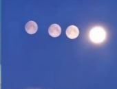 ظهور 4 أقمار فى سماء روسيا.. هل تضاعف قمر الأرض فجأة؟ فيديو وصور