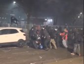 مواجهات دامية فى تورينو أسفرت عن إصابة 30 متظاهرا و11 شرطيا.. فيديو