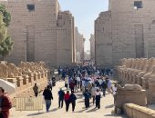 أجواء شتوية دافئة لسياح العالم وانتعاش حركة السياحة في الأقصر.. صور