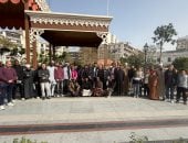 متسابقو بورسعيد الدولية يروّجون لمعالم المدينة خلال جولة سياحية برفقة شباب المسابقة