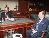 محافظ بني سويف يلتقي وكيل وزارة الزراعة الجديد