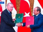 الرئيس السيسى وأردوغان يوقعان بيان مجلس التعاون المصرى التركى