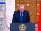 أردوغان: نرفض الهجمات الإسرائيلية على غزة وندعم مع مصر إعادة الإعمار