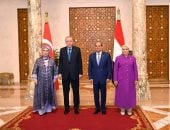 السيدة انتصار السيسى ترحب بزيارة قرينة الرئيس التركى لمصر.. صور