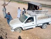 إصابة 3 أشخاص فى حادث تصادم سيارة وتروسيكل بقنا