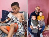 من غرفة نوم إلى مسرح إبادة.. قصة الطفل مصطفى الناجى الوحيد من مجزرة مخيم المغازي.. سمي على اسم جده ليحمل الحياة فصار شاهدا على استشهاد والداه وشقيقته.. وجده: حرمانه من العلاج امتداد مباشر للمذابح فى غزة