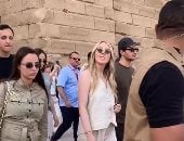 تيفانى ترامب وزوجها فى رحلة شتوية دافئة بمعابد الكرنك وحتشبسوت بالأقصر