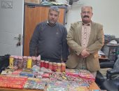 ضبط 2375 صاروخ ألعاب نارية في حملة تموينية بمركز المحلة