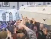 تشييع جثامين ضحايا انهيار سور دير أبو فانا بالمنيا