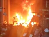 الحماية المدنية تسيطر على حريق عدد من الأكشاك بالمرج.. صور