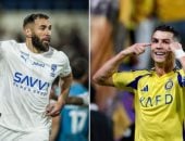 بنزيما يمازح رونالدو: سأفوز بالدورى مع الهلال