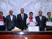 محافظ سوهاج يكرم 97 من اللاعبين المتفوقين فى البطولات العربية والإفريقية