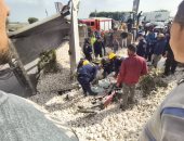 مصرع 2 وإصابة 10 فى حادث تصادم ميكروباص وربع نقل على طريق بنها شبرا الحر