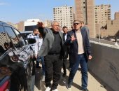 محافظ الجيزة يتفقد أعمال رصف شارع ناهيا من محور كمال عامر للدائرى