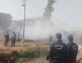 السيطرة على حريق مخلفات زراعية داخل أرض فضاء بالبحيرة