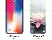 بعد عقد من iPhone X.. هل يصل iPhone XX إلى شاشة بلا حدود فى 2027؟