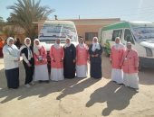 فحص 1100 حالة وتقديم 3400 خدمة طبية  لأهالى قرى الفشن ببنى سويف