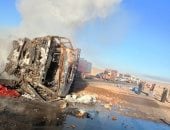 مصرع 4 أشخاص وإصابة 4 آخرين فى تصادم سيارتين بطريق إدفو مرسى علم