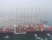 محطة تحيا مصر بميناء دمياط تستقبل سفينة الحاويات العملاقة ESSEN EXPRESS