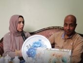 حكاية فتاة أبدعت فى فن الكونكريت بكفر الشيخ.. فوانيس وجداريات أبرز التصاميم