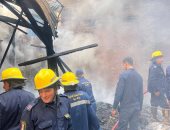 السيطرة على حريق فى المنطقة التجارية بشارع الخديوى توفيق بالمحلة