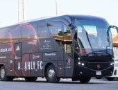 حافلة الأهلى تصل استاد برج العرب قبل مواجهة سموحة فى الدورى