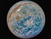 مهمة جونو تكشف تحولات هندسية دقيقة فى كوكب المشترى