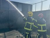 السيطرة على حريق داخل مدرسة تحت الإنشاء فى التجمع.. صور