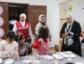 الهلال الأحمر المصرى بالعريش ينظم ورشة فنية لزينة رمضان.. صور