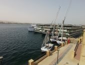 توقف حركة البواخر النيلية فى أسوان بسبب تقلبات الطقس.. فيديو