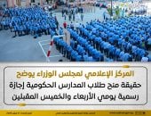 مجلس الوزراء يوضح حقيقة منح المدارس الحكومية إجازة الأربعاء والخميس