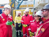 وزير البترول يتفقد أعمال حفر أول بئر إنتاجية للغاز بحقل "غرب مينا"