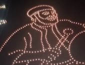 احتفالا باسطلاع هلال رمضان.. أسماء الله الحسنى فى سماء الحسين