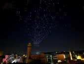 المسحراتى وأسماء الله الحسنى تزين سماء الحسين بالدرون في ليلة استطلاع هلال رمضان.. ​لوحة فنية رقمية تجمع بين أصالة التراث وتقنيات المستقبل ضمن فعاليات برنامج دولة التلاوة بالشهر الكريم.. صور