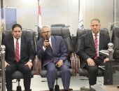 فتح مزلقان الشاملة بعد خروج عربة من قطار بضائع ببنى سويف