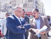 محافظ الإسكندرية يتابع مشروع تطوير منطقة ميدان المساجد 