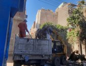رفع 30 طن قمامة ومخلفات صلبة وأتربة بمنطقة حى غرب سوهاج