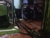 السيطرة على حريق خزان سكر مصنع جرجا عقب تسريب مفاجئ.. صور