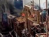 السيطرة على حريق نشب داخل مخزن أسمنت بقنا