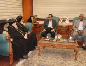 محافظ سوهاج يستقبل الأساقفة والمطارنة للتهنئة بتوليه مهام منصبه