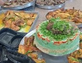 مائدة رحمن بلحم نعام.. أغرب مائدة رحمن فى مصر فتحت هنا في كفر الشيخ (فيديو)